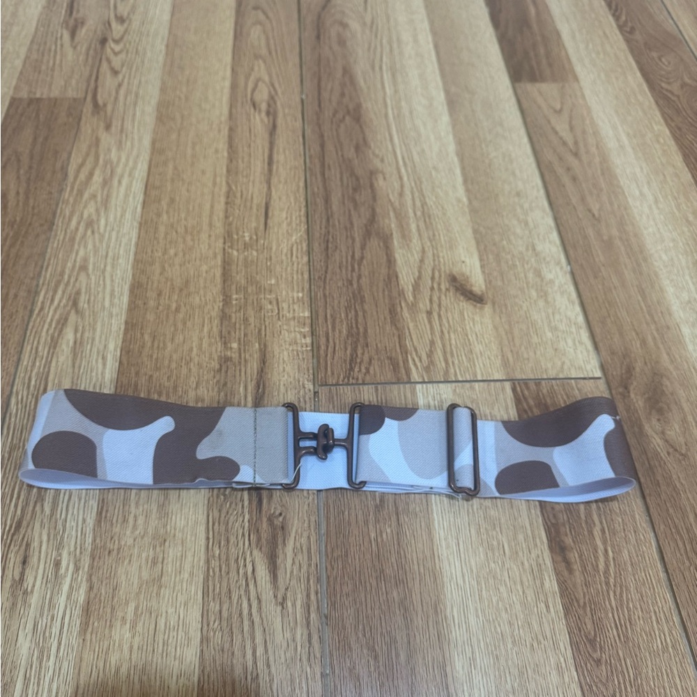 Brown and Cream Camouflage Belt
